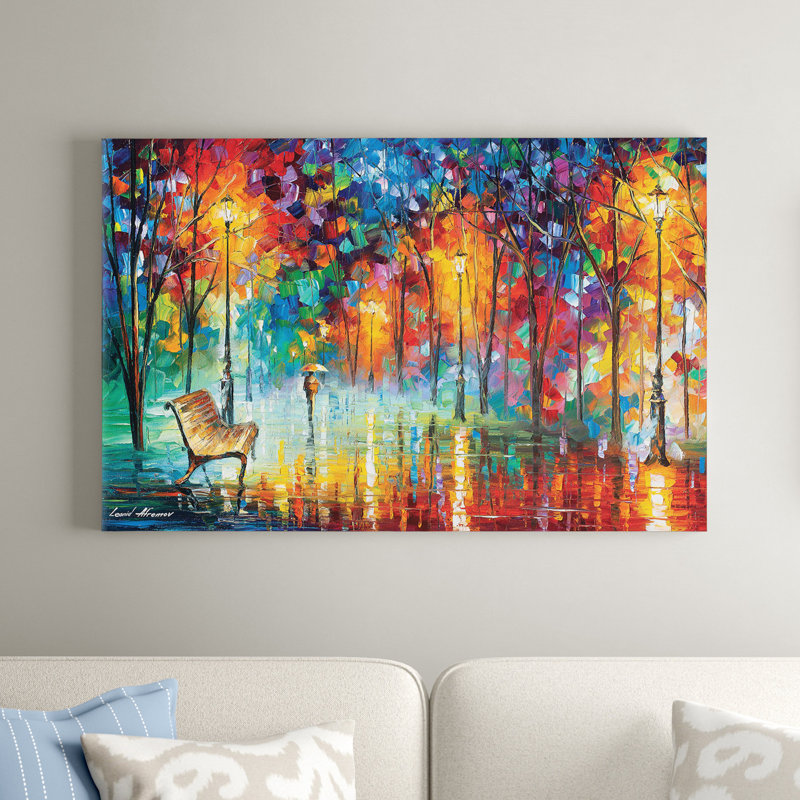 Hidden Way by Leonid Afremov - Wrapped Canvas Giclee Art Print, 66.04 cm H x 45.72 cm W x 1.91 cm D