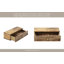 Jeu de table dominoes décoratif avec tiroir de rangement - Jeux classiques pour table basse et décoration de salon - Décoration décorative fonctionnelle et soirée de jeu en famille pour adultes et enfants - 9 po, brun