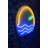 Flexible LED Neon Strip Lights, Waterproof IP67, 1.5 ft Diameter | 12V DC, 22.7 Watts, 8W-10W/m | Blue, Green & Yellow Colors | Built-In Wall Hanging System | Perfect for Home Decor & Parties
