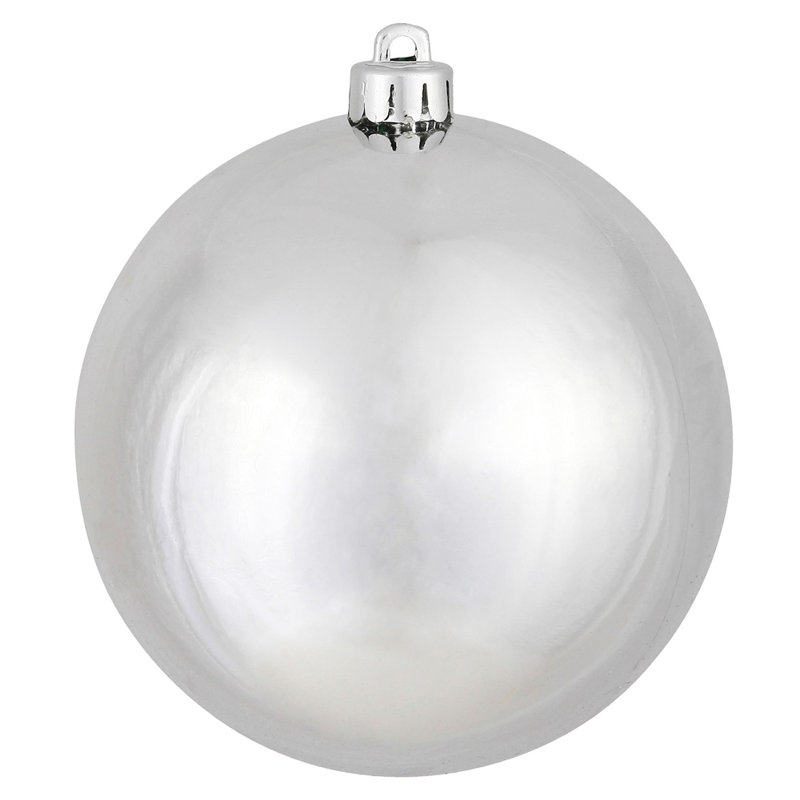 Décoration de boule décorative des Fêtes, 8", Argent brillant