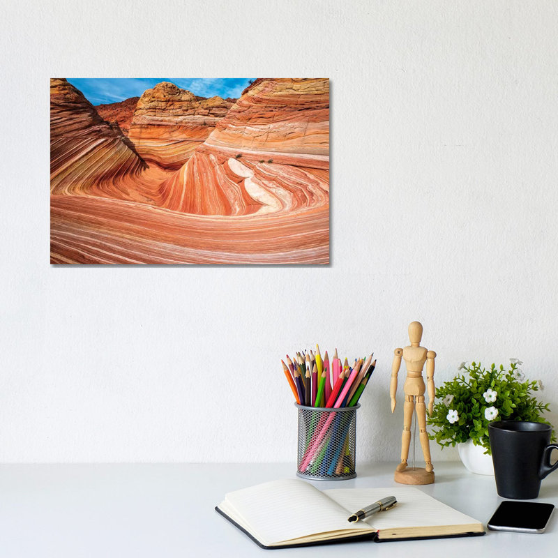 The Wave, Coyote Buttes, Paria-Vermilion Cliffs Wilderness, Arizona, USA 1 Piece Wrapped Canvas Wall Art