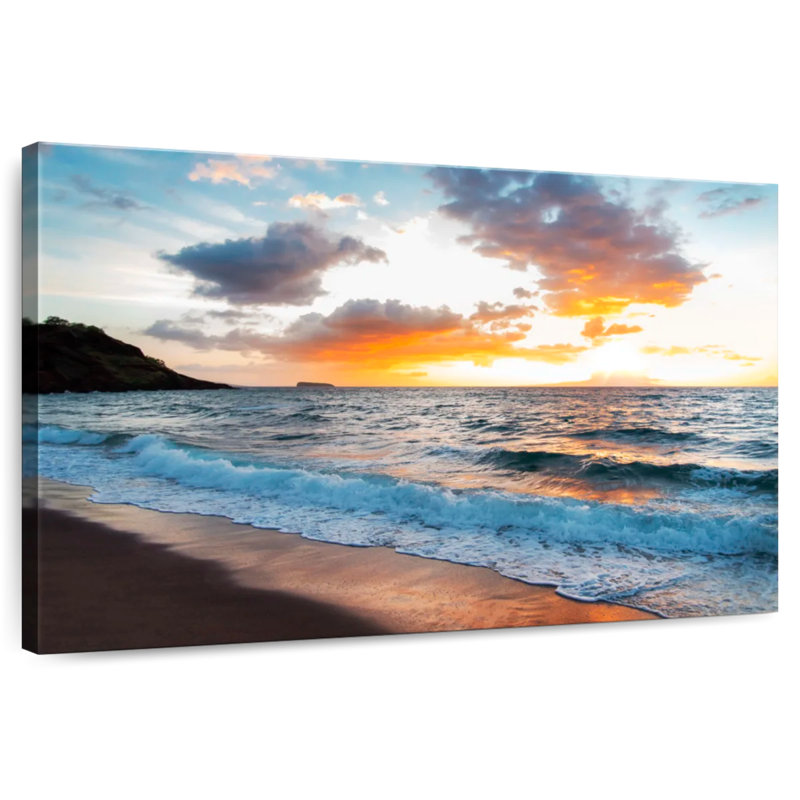Gillard Maui Gillard coucher de soleil, H 30 po x l 45 po