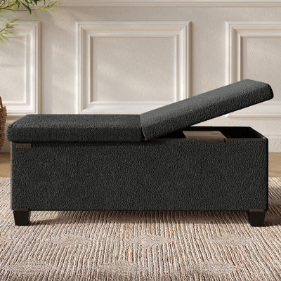 Vérrant Boucle Storage Ottoman Bench