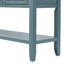 Grande console de rangement rétro Cambridge Series avec quatre petits tiroirs et une tablette inférieure pour les salons, les entrées et les cuisines -1951230137