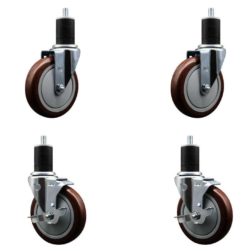 Ensemble de roulettes extensibles en Poly