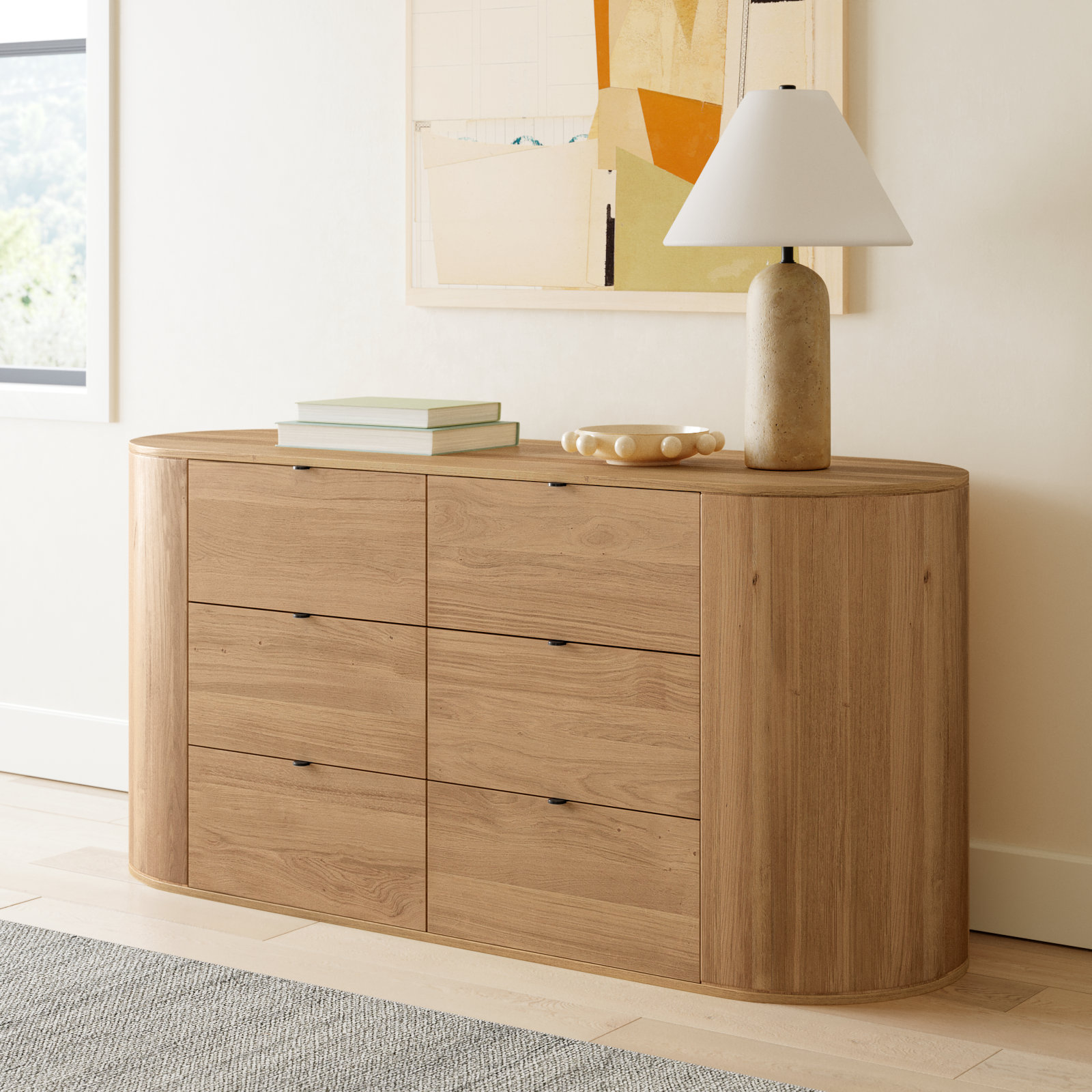 Element 66" Oak Dresser, Natural