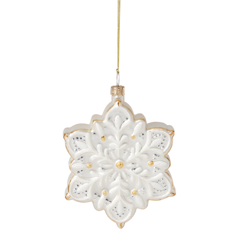 2025 Blown Glass Snowflake Ornament