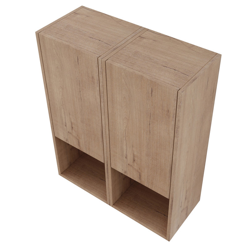 Armoire latérale de salle de bain 24 po, Imitation chêne