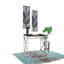 Bureau Madison, MDF brun / chrome