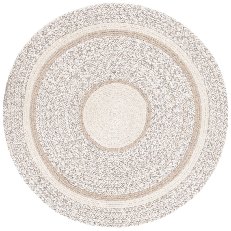 Tapis beige / ivoire Dougles 755, Rond 3 pi