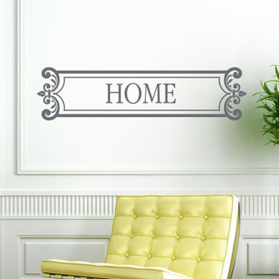 Home Sign Framed Wall Sticker