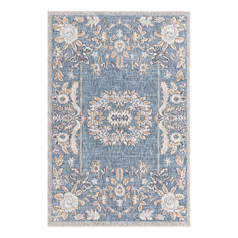 Erica Floral Indoor Rug, Rectangle 4' x 6'