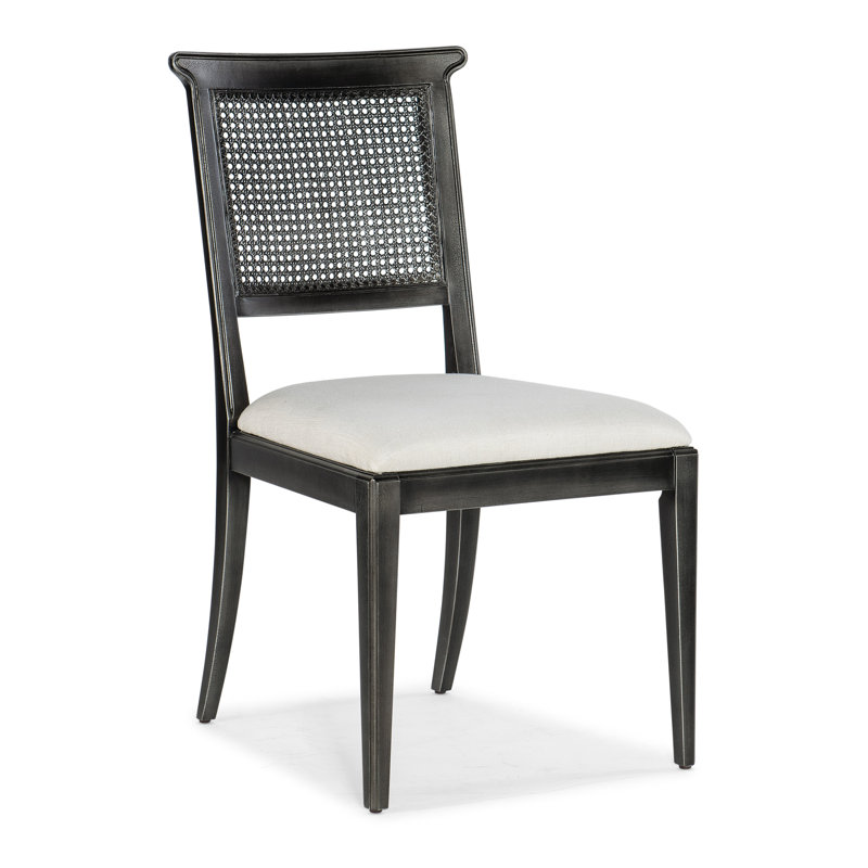 Charleston Upholstered Dining Chair, Black