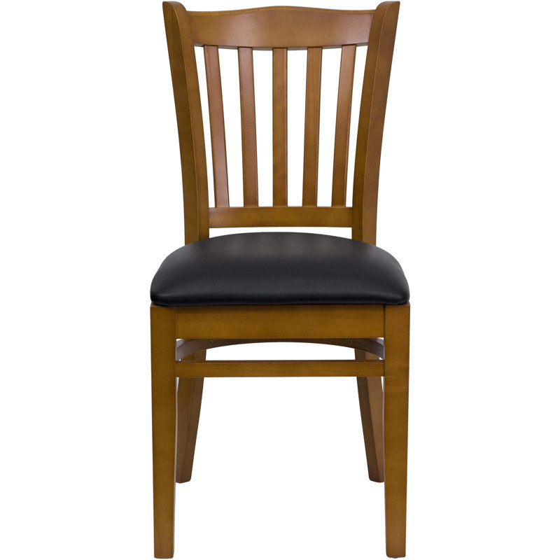 Chaise de restaurant Orlison, Cerisier, Vinyle cerise