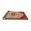 Tapis traditionnel rouge / chêne-583875593