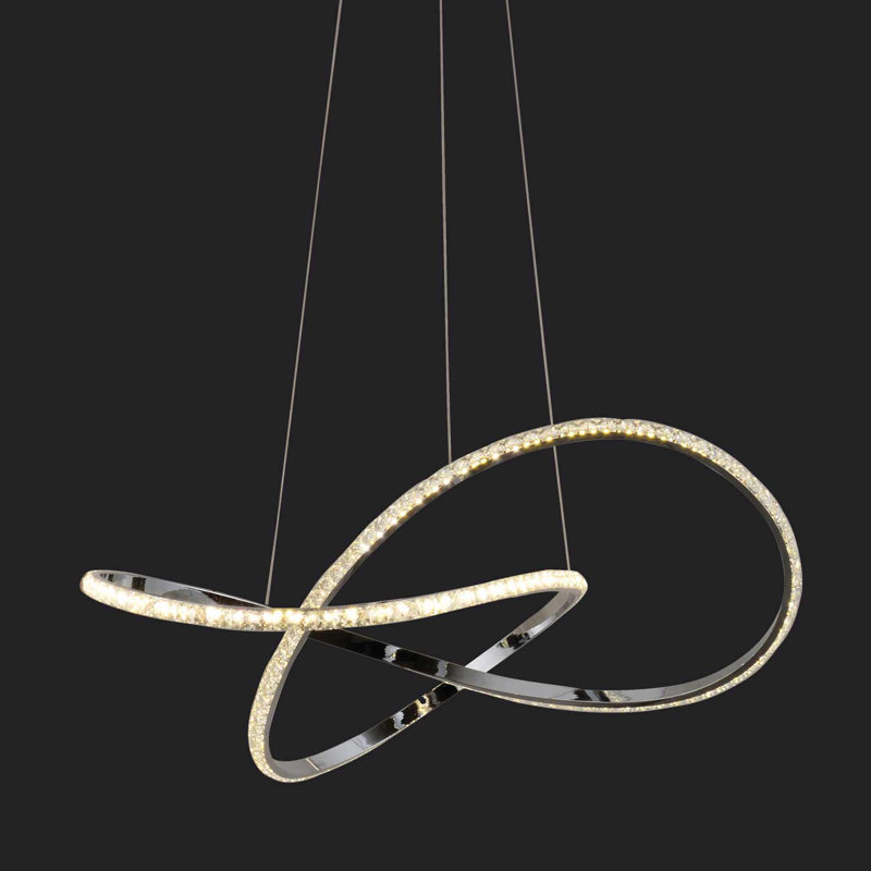 Dearing 1 - Light Nickel LED Single Pendant