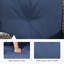 Fauteuil coulissant et pivotant en osier avec coussins Disanto-596417371