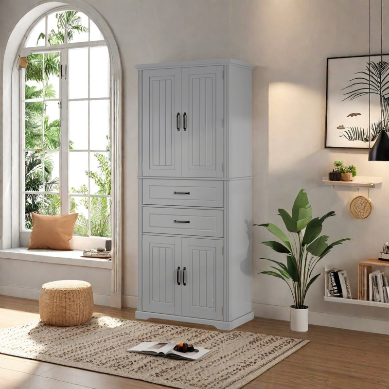 Élégante armoire de rangement polyvalente avec tiroirs et tablettes réglables, sécurité anti-basculement, fabrication en panneau de fibres à densité moyenne de qualité supérieure - idéale pour la salle de bain, la cuisine, le salon, la chambre ?
