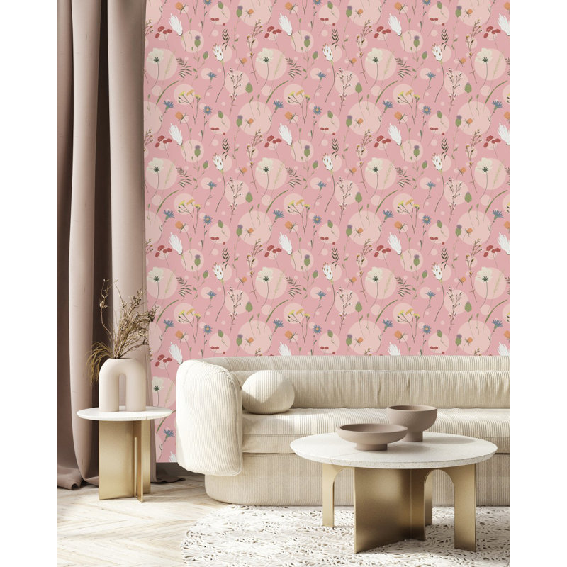 Floral Tile, 2.08' W x 10.42' L