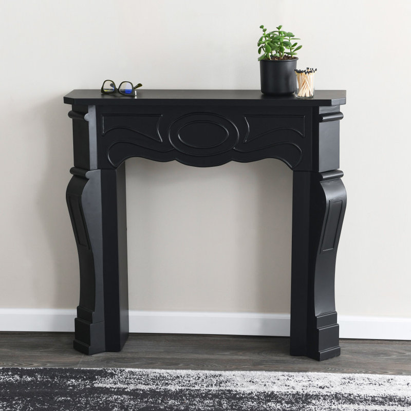 Fireplace Mantel Surround, Black