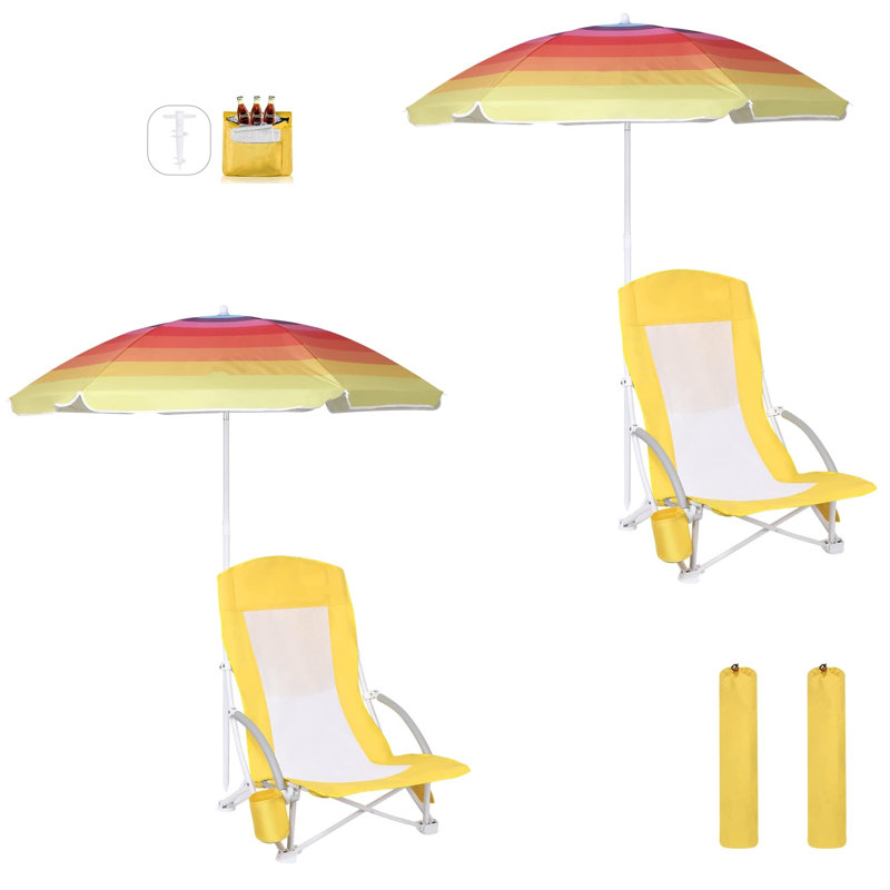 Carolsue Folding Beach Chair
