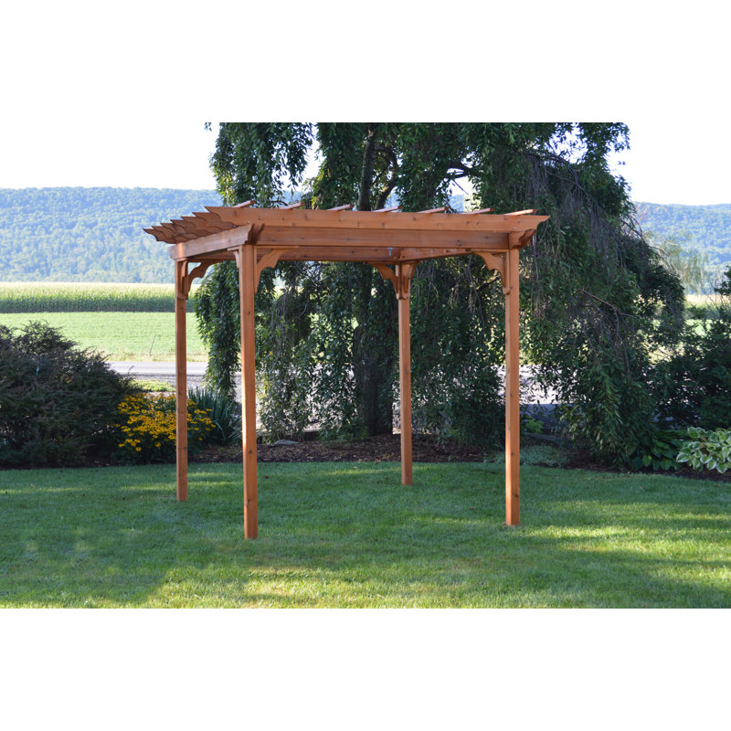 Pergola en bois massif, Cèdre, 6 pi L 8 pi. D