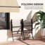 Ensemble de 2 chaises de patio pliantes à dossier haut avec accoudoirs Outsunny