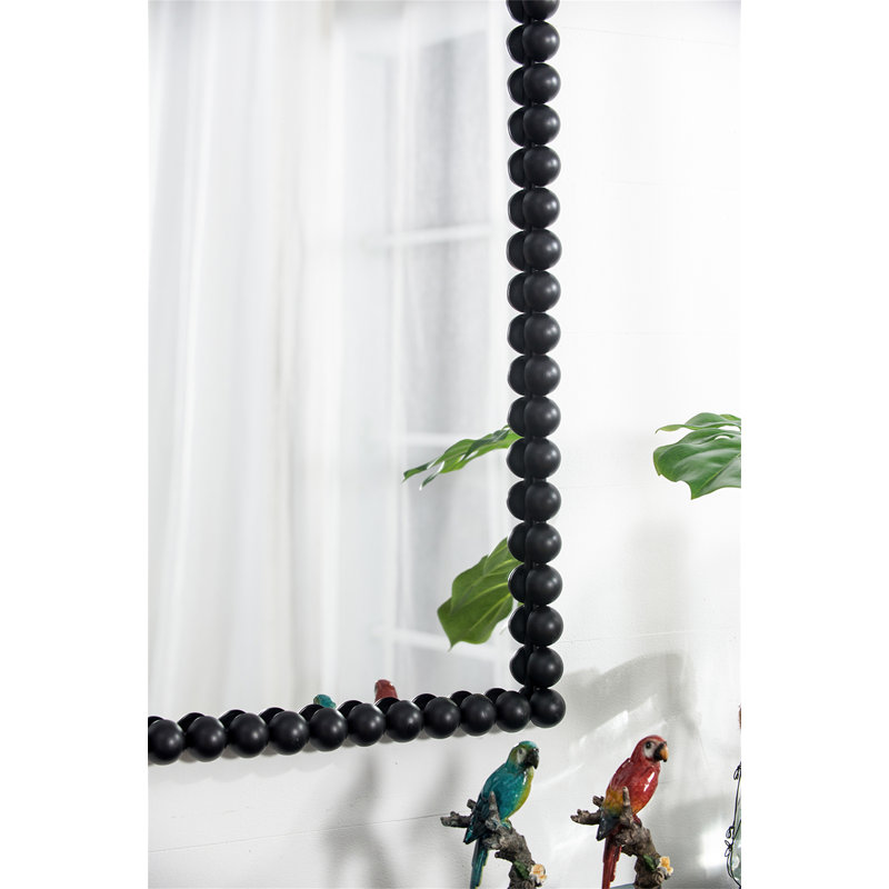  Rectangle noir, miroir mural, miroir de chambre à coucher, 36 po x 24 po
