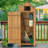 Garden 70.5" H x 25.6" W x 18.1" D Outdoor Storage Cabinet Tool Shed-42352450