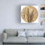 Art mural sur toile tendue «Harvest - Circle» par Gail Fraser pour décor de salon, de chambre à coucher ou de bureau - 18 x 18