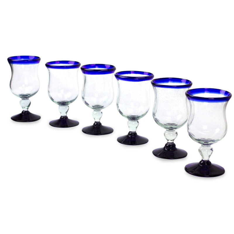Larzelere 7 oz. Stemless Wine Glass Set