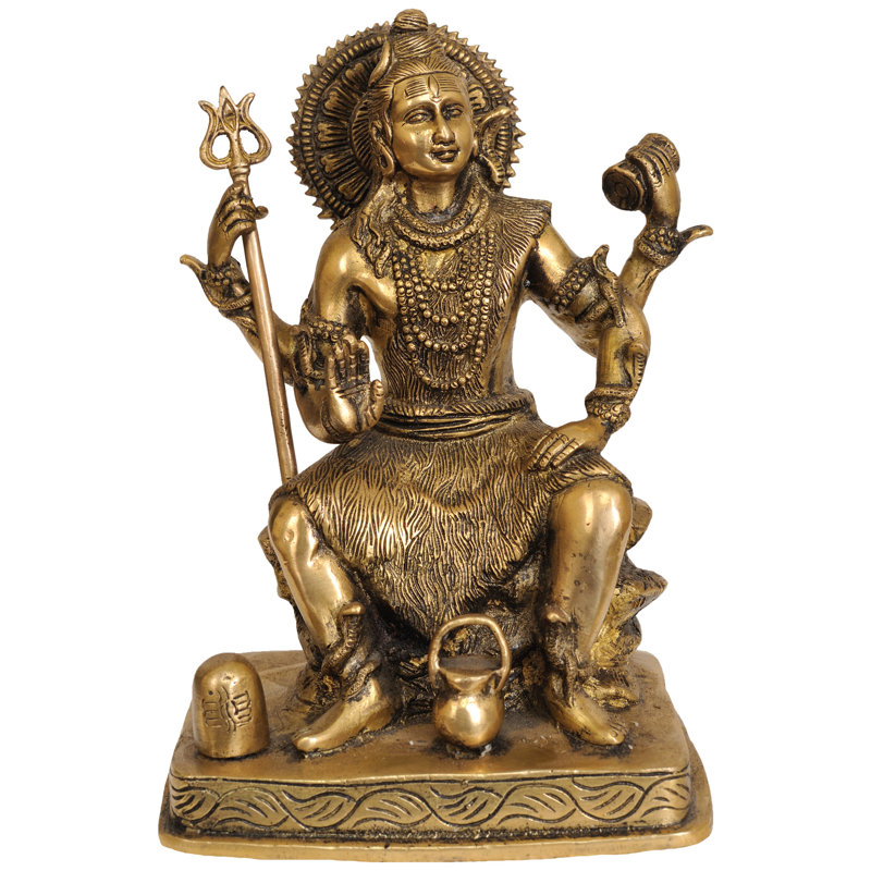 Quatre seigneurs Shiva avec Shiva Linga et Kamandalu