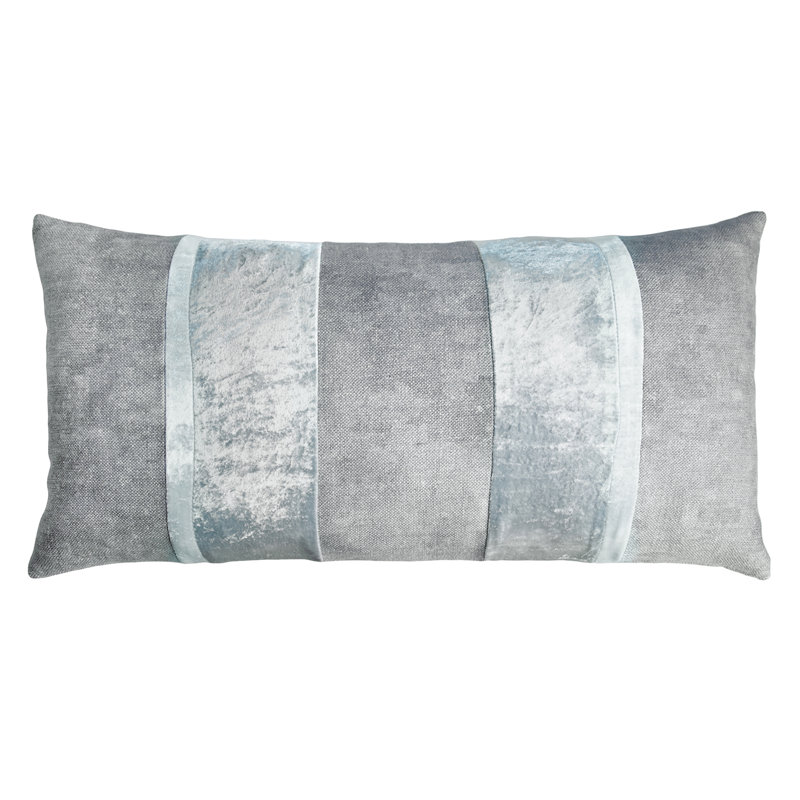 Stripe Lumbar Pillow Cover & Insert, Seaglass, 12" x 24"