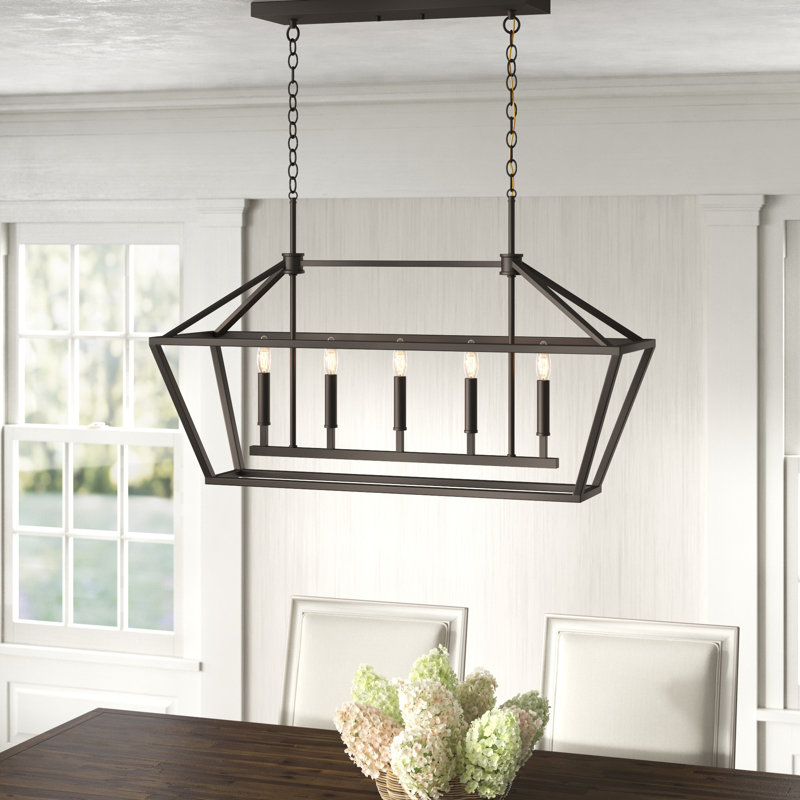 Glenhaven 5 - Light Kitchen Island Pendant, Rubbed Bronze