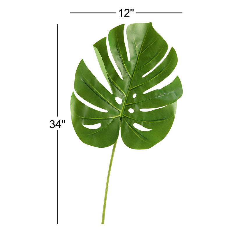 34'' Faux Split Leaf Philo Stem