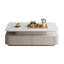 Table basse rectangulaire en bois manufacturé blanc-2032163204