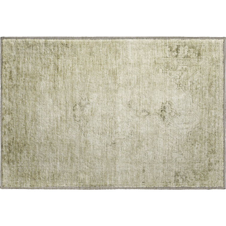Premium Machine Washable Kiyondrea Beige Rug