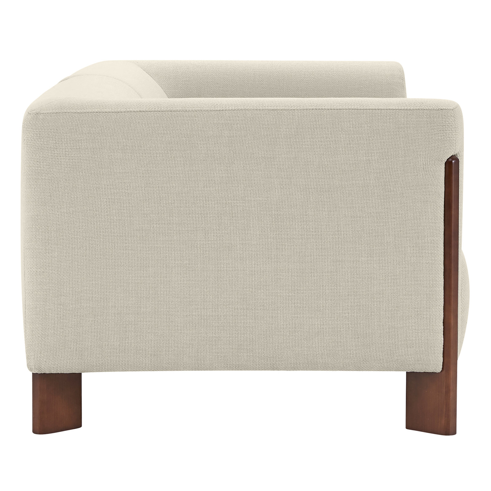 Wanetta 88" Linen Sofa, Cream Performance