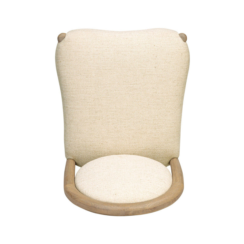 Prentiss Dining Chair-Nubuck Cigar, Thames Cream