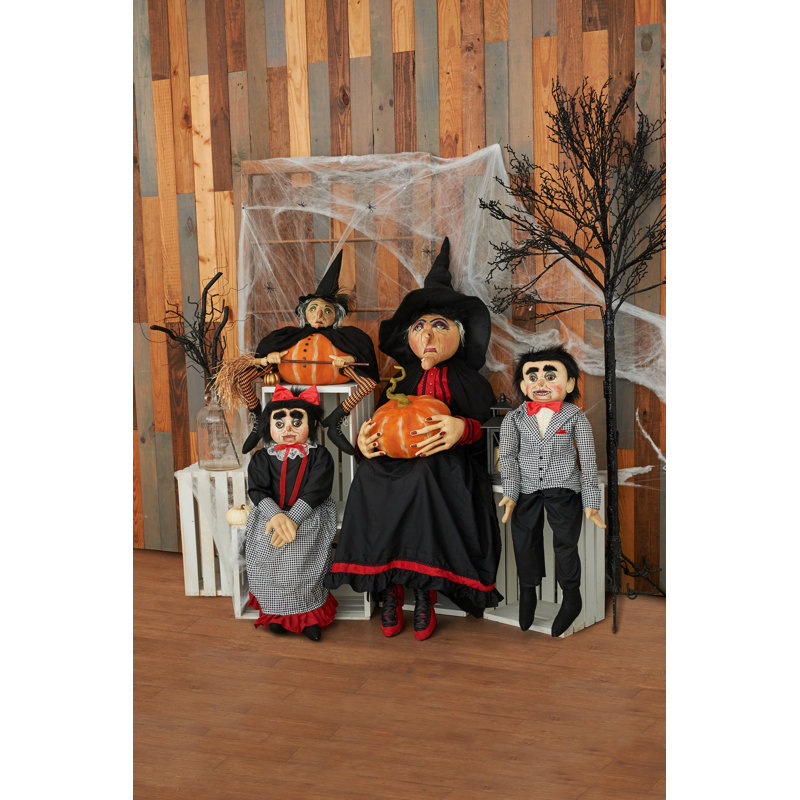 Figurine de poupée Gourdisha citrouille sorcière Halloween Joe Spencer