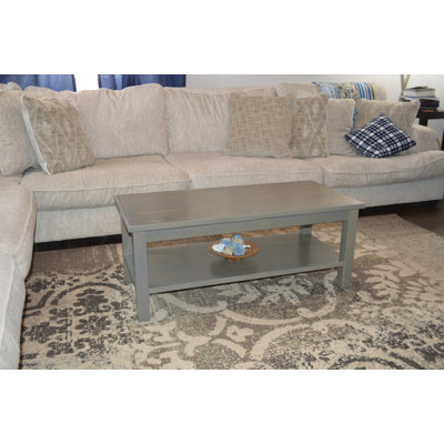 Table basse en bois massif Versaloft Amish