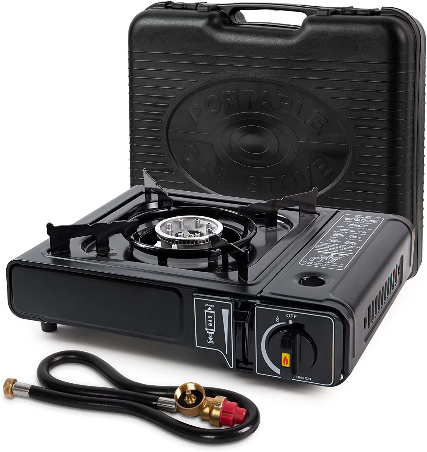 SHINESTAR Dual Fuel Stove with Butane & Propane Compatibility, Portable