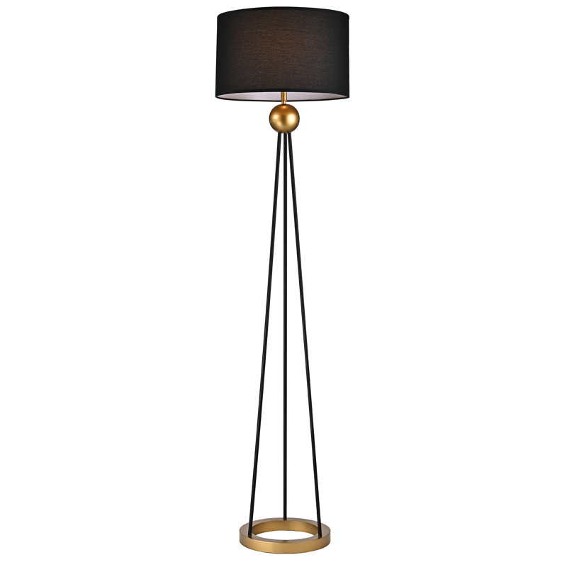 Lampe trépied 69 po Arwen, Noir