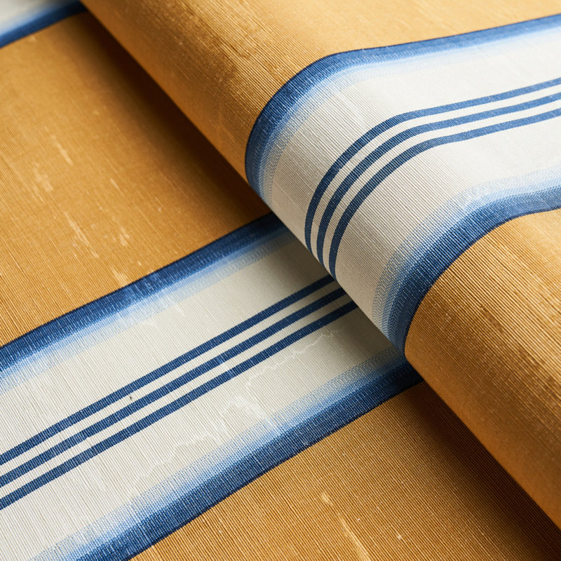 Randolph Stripe Moiré Fabric, Goldsmith