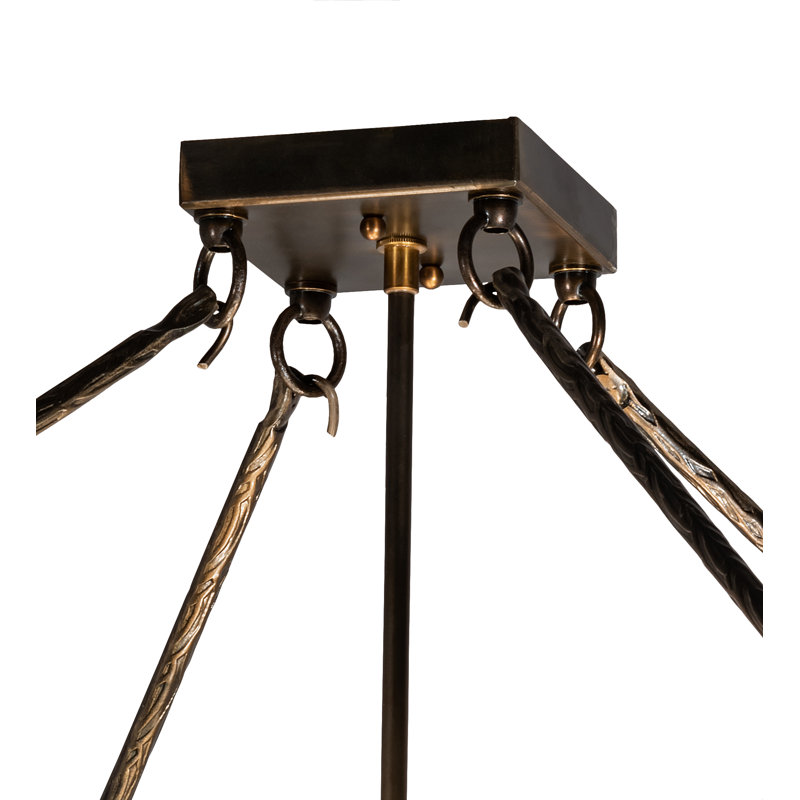 Rustic Lodge 4 - Light Semi Flush Mount