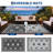 Waterproof Reversible Outdoor Rug Vintage Diamond Design Plastic Straw Mat Durable Easy Clean Carpet for Patio, Deck, Balcony, RV, Camping, Picnic-1790289620-1790289621