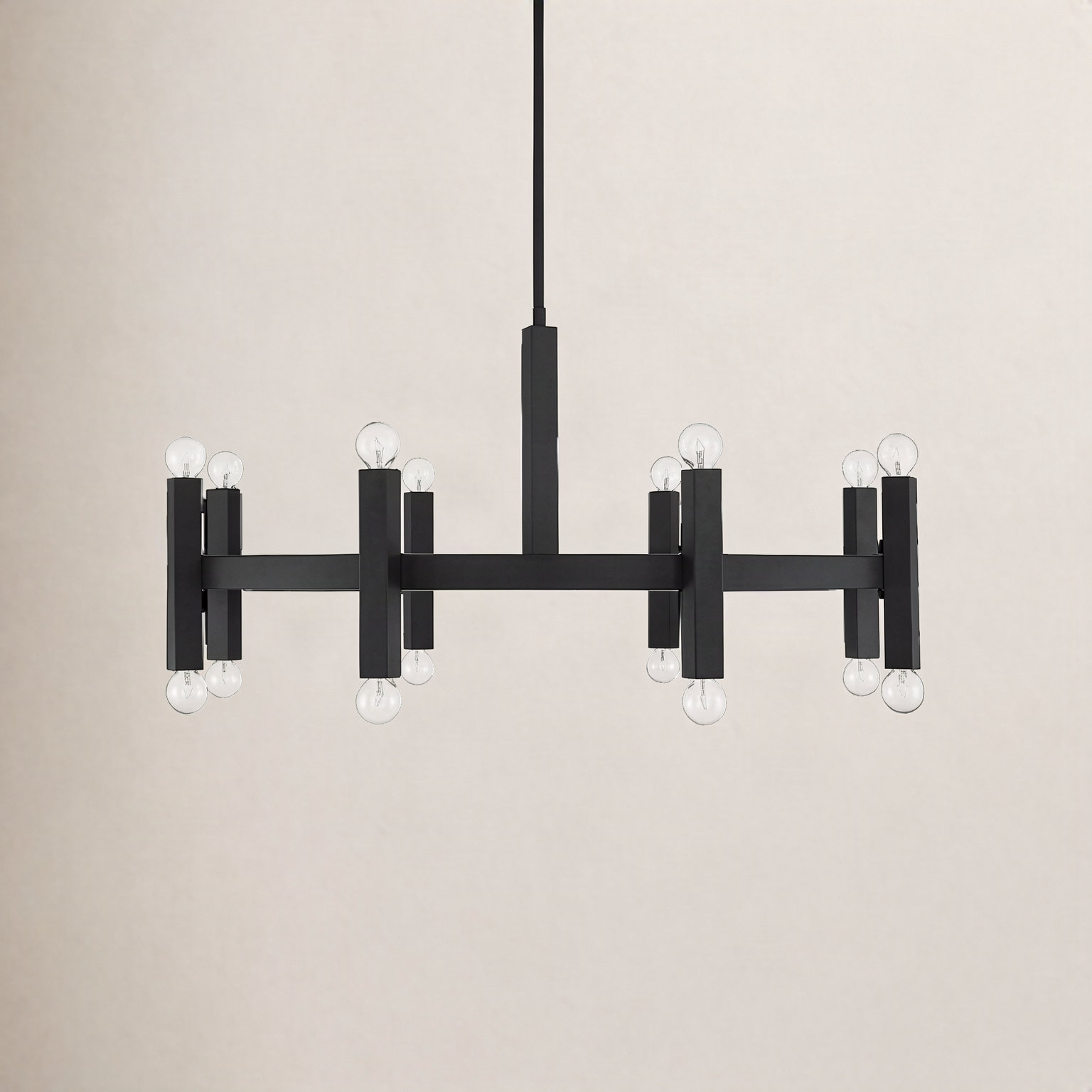 Cassi 16-Light Chandelier, Black