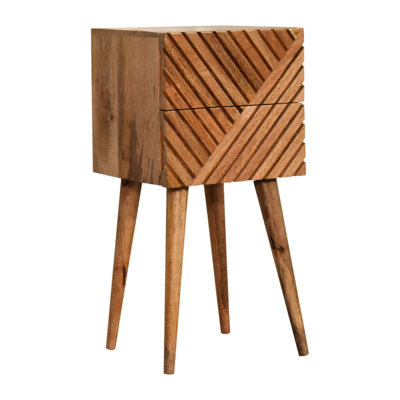 31cm W Solid Wood Bedside Table