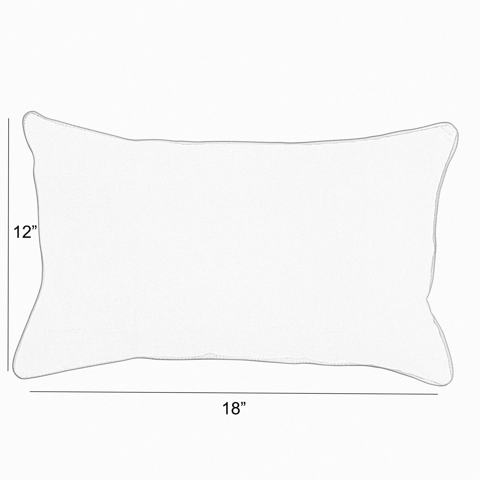 Ardell Sunbrella® Throw Pillow, Improve Indigo, 18" x 12"