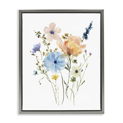 Wildflower Sprig Bundle Floating Frame, design by Livi Finn
